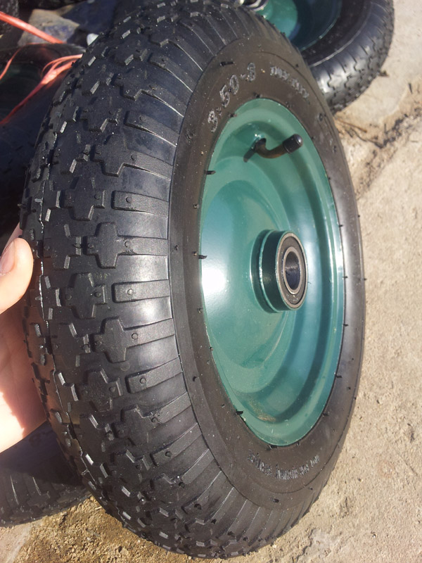 3.50-8寶石花66套長鐵輪輻充氣輪